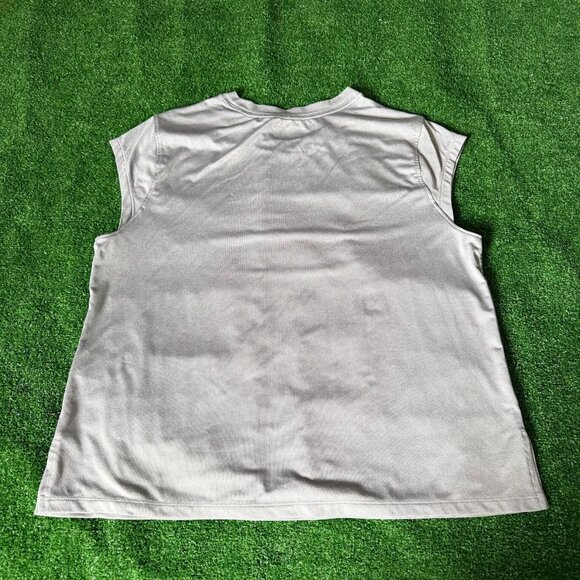 Columbia Cap Sleeve Gym Running Training Lightweight Shirt Top Round Neck Size L - Picture 10 of 14